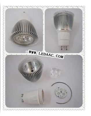 專業供應5W球泡殼5*1W LED燈泡殼——東莞市大朗普瑞斯照明燈具銷售部